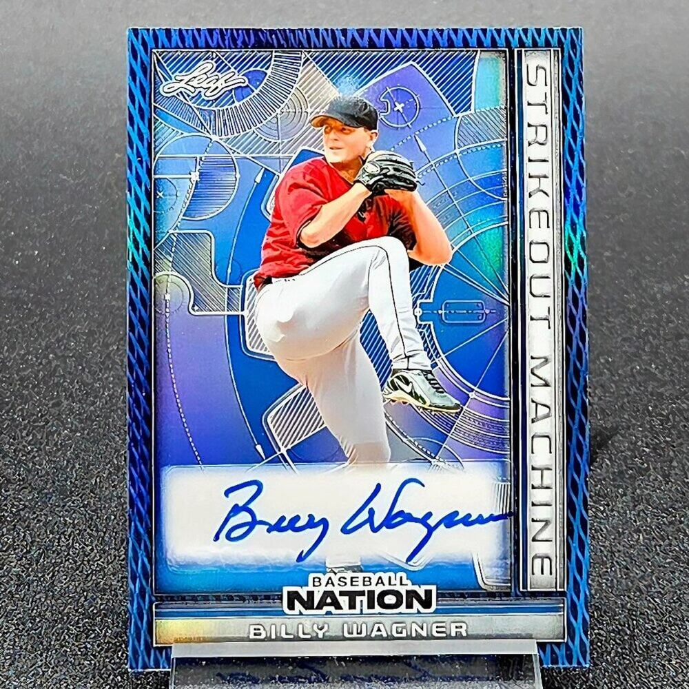 2025 Billy Wagner 3/6 Strikeout Machine Auto Baseball Houston Astros HOF